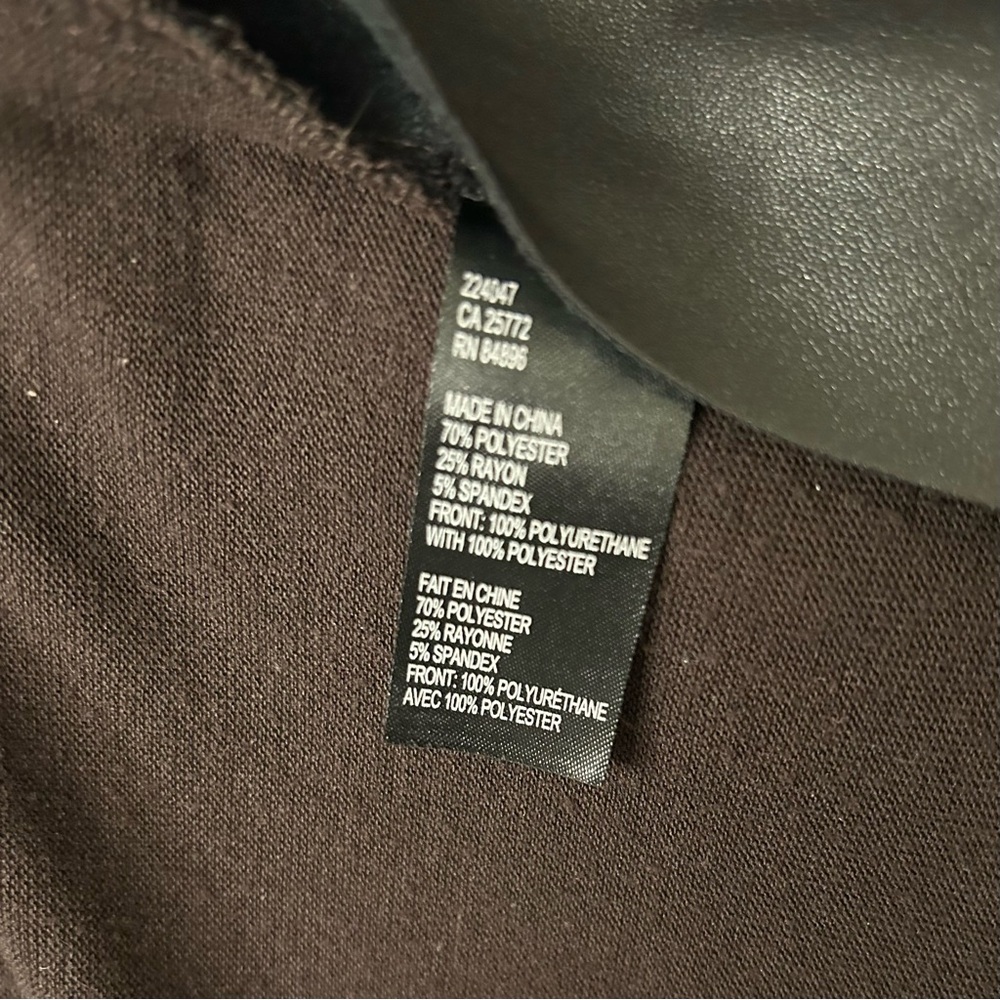 Dex Black and Burgundy Draped Women's Jacket , Size L - Picture 4 of 5